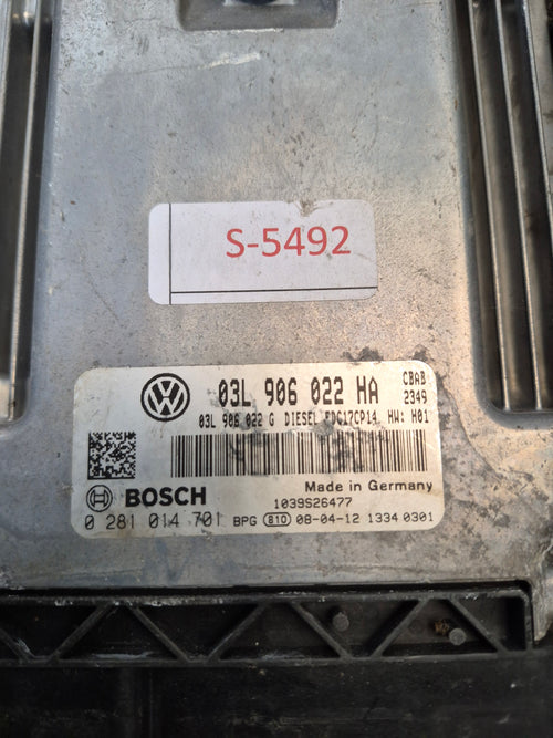 2008 AUDI A3 2.0 TDI BNN ENGINE ECU ELECTRONIC CONTROL UNIT 03G906018DN GENUINE