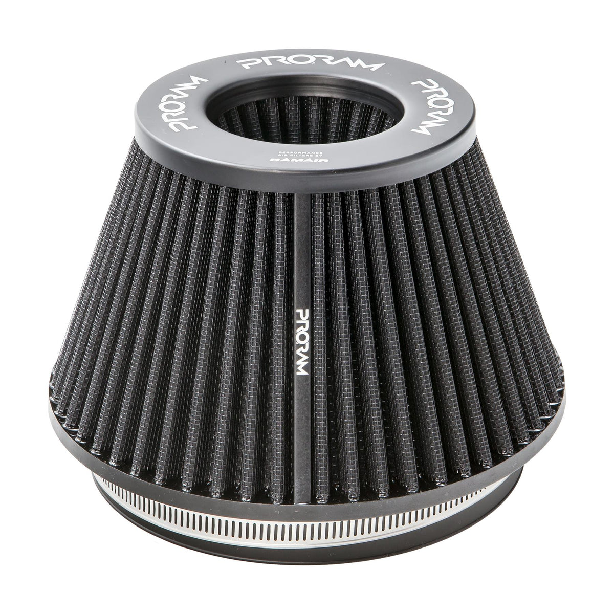Ramair Pleated 102mm (4inch) OD Neck Medium Cone Air Filter with Velocity Stack