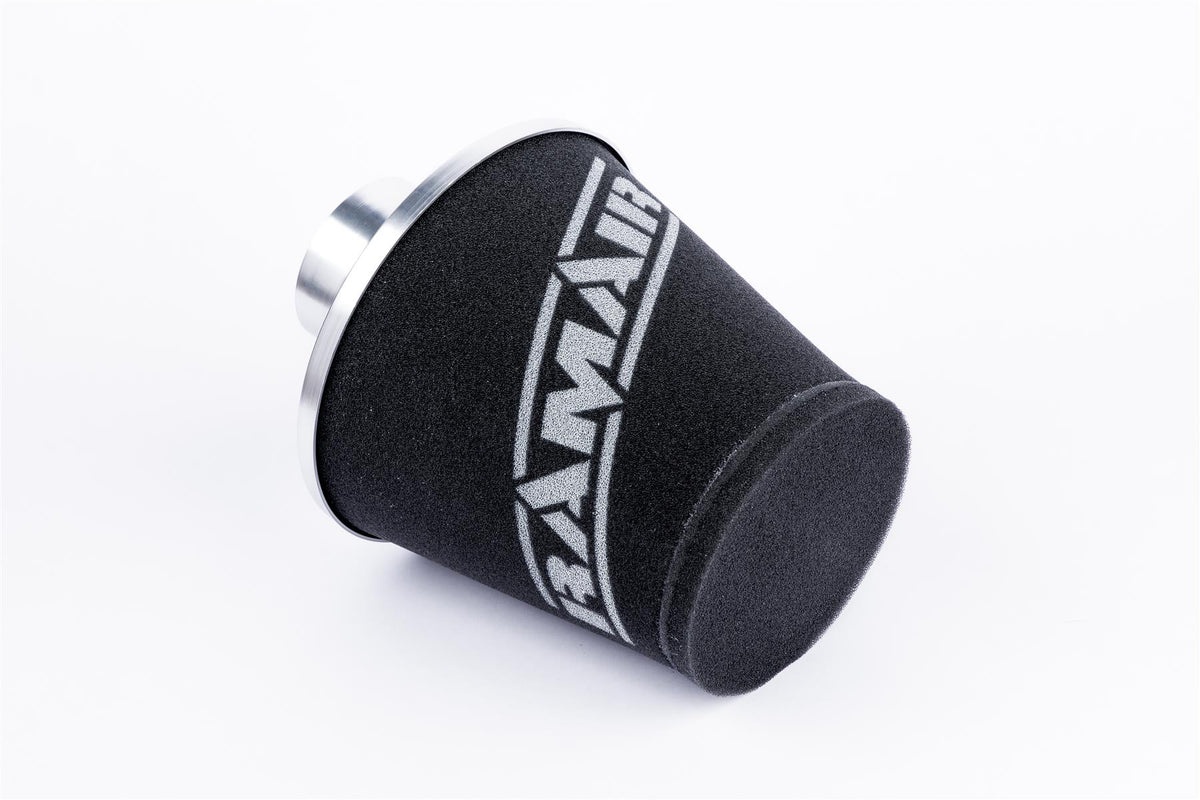 Ramair Foam Jet Stream Medium Cone Air Filter 80mm (3.1inch) OD Silver