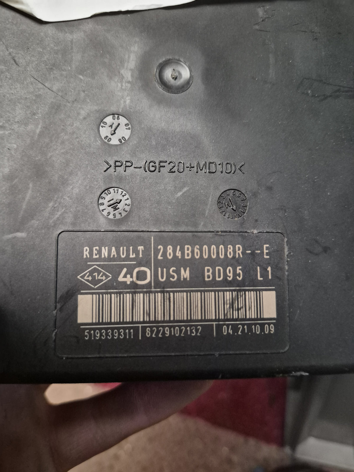 Renault BCM BSI Module 284B60008R--E USM BD95 L1