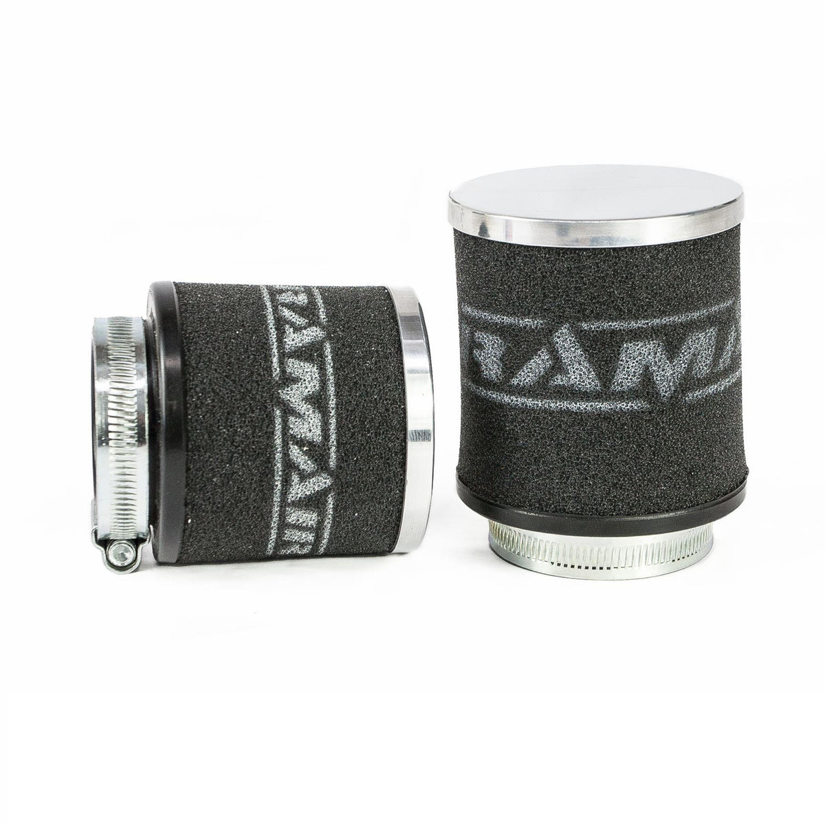 Chrome Cap Motorcycle Pod Foam Air Filter 43mm