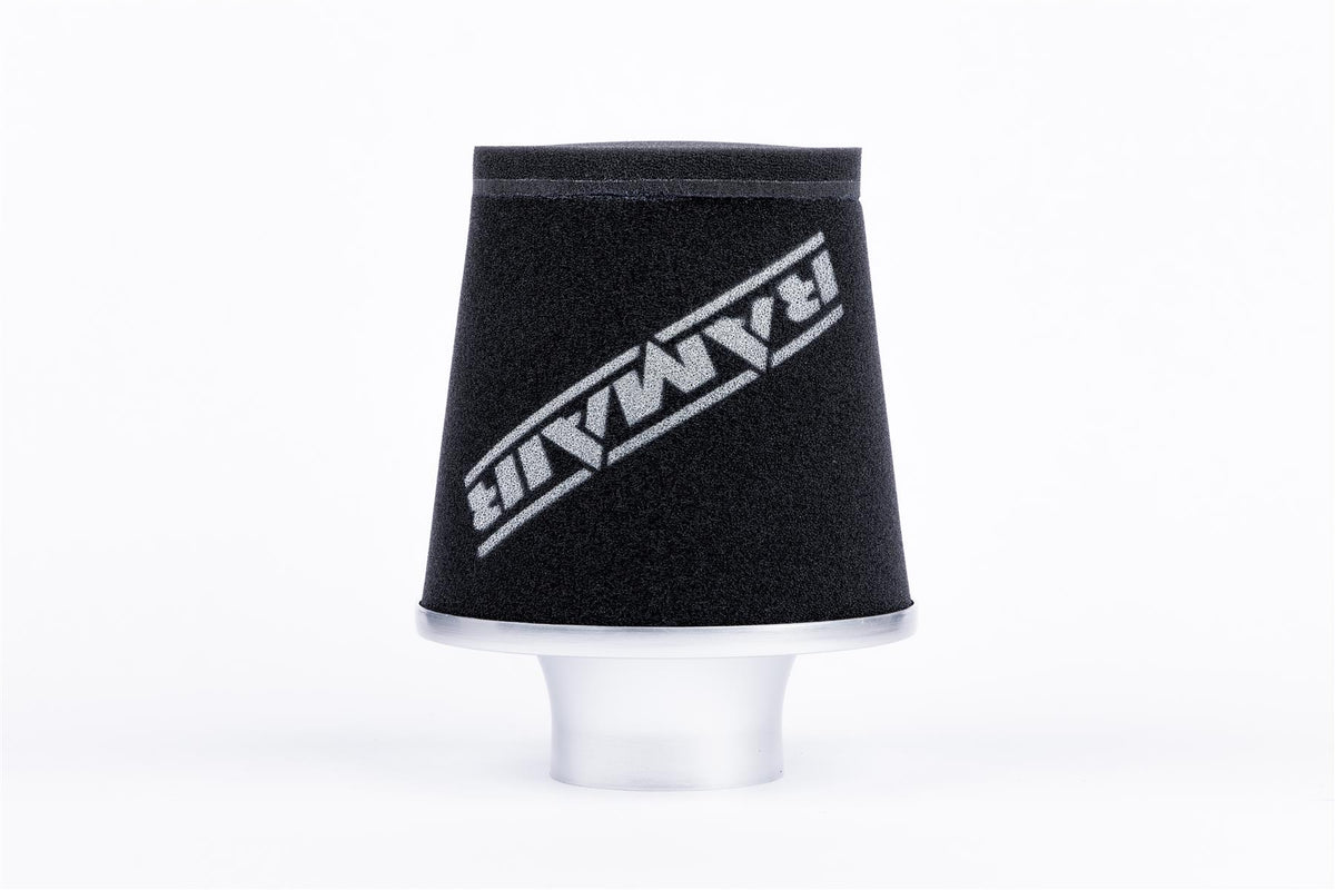 Ramair Foam Jet Stream Small Cone Air Filter 90mm (3.5inch) OD Silver