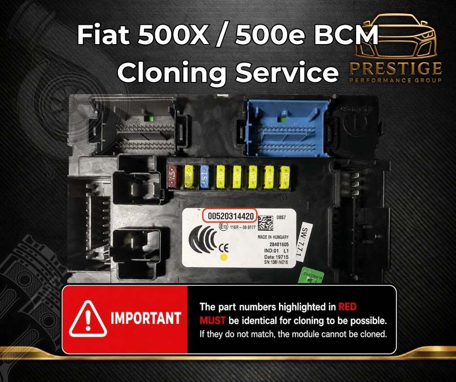 Fiat 500X / 500e BCM Cloning Service Cloning & Programming