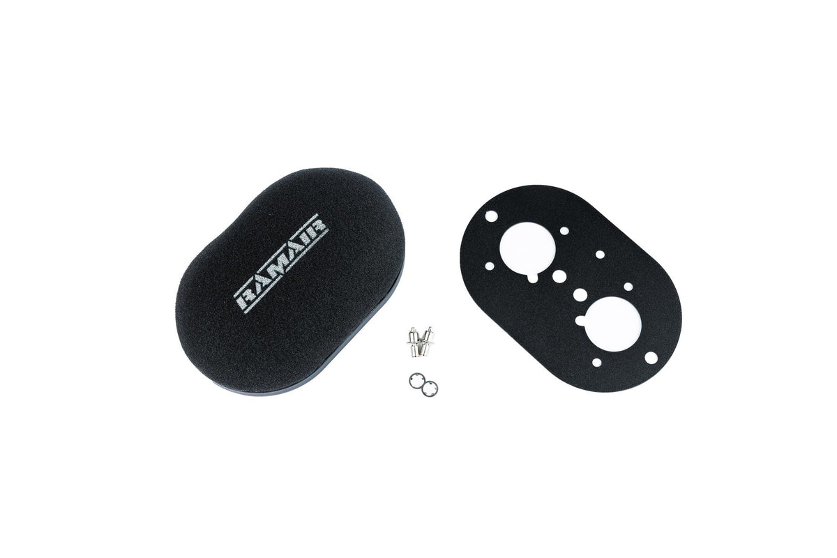 Domed Carb Air Filter & Baseplate to fit Weber 40 IDF - 65mm Internal Height