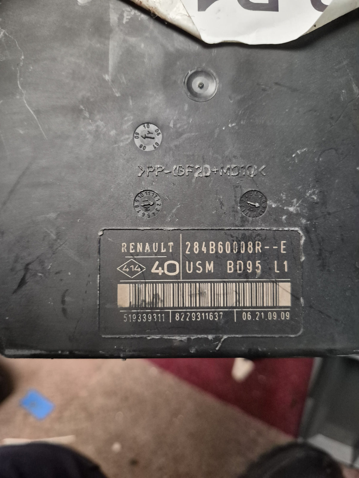Renault BCM BSI Module 284B60008R--E USM BD95 L1