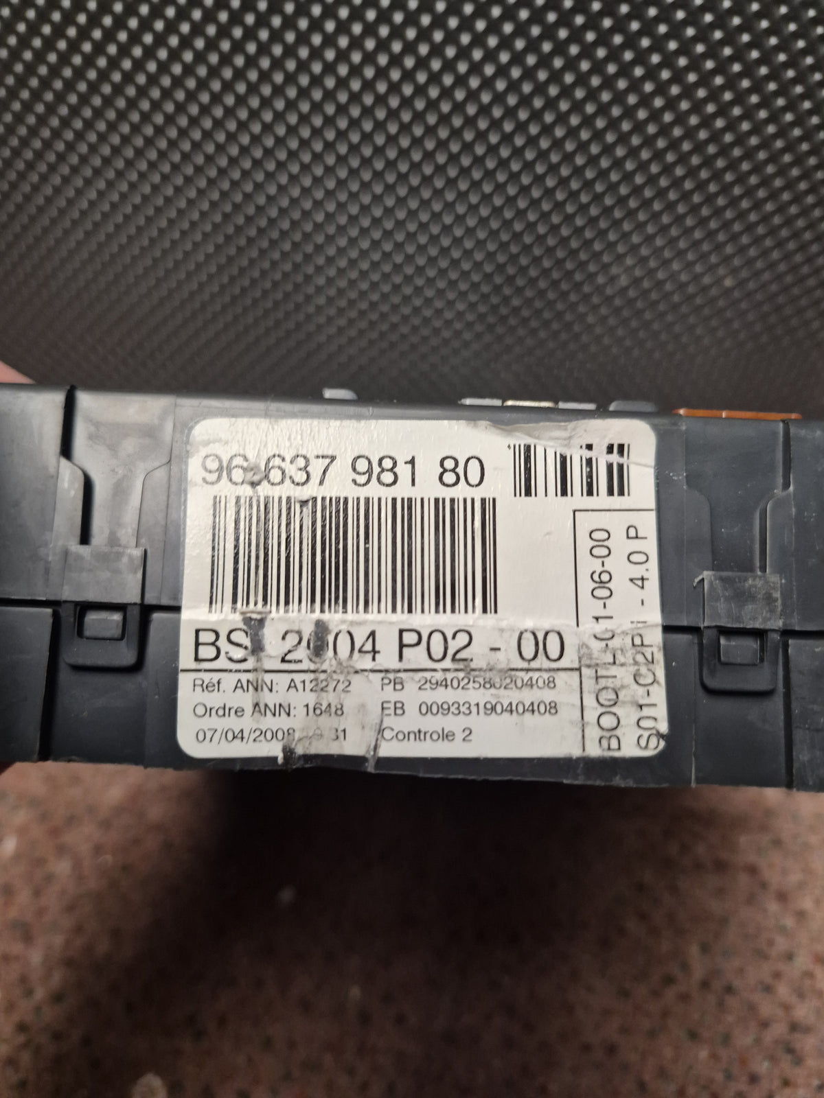 Peugeot Citroen BSI Module 96 637 981 80 BSI 2004 P02-00