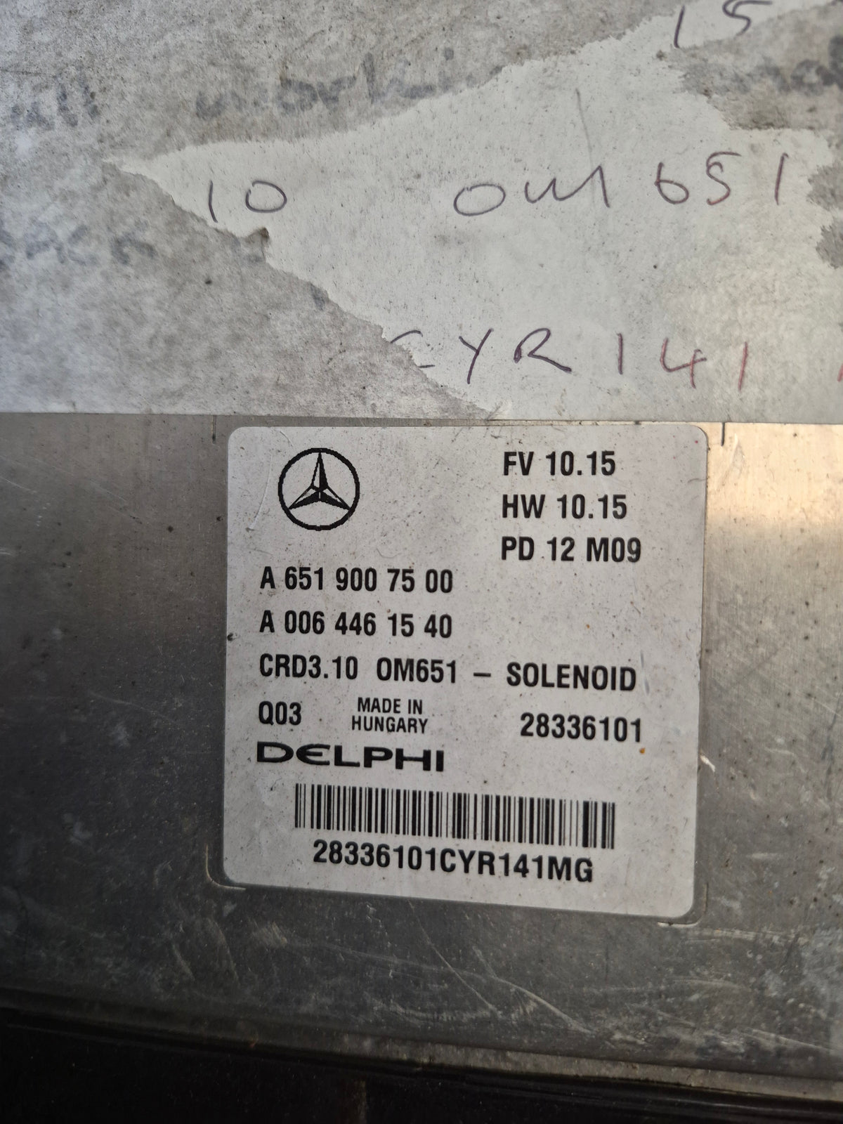 Mercedes ECU Delphi CRD3.10 A6519007500| Used OEM
