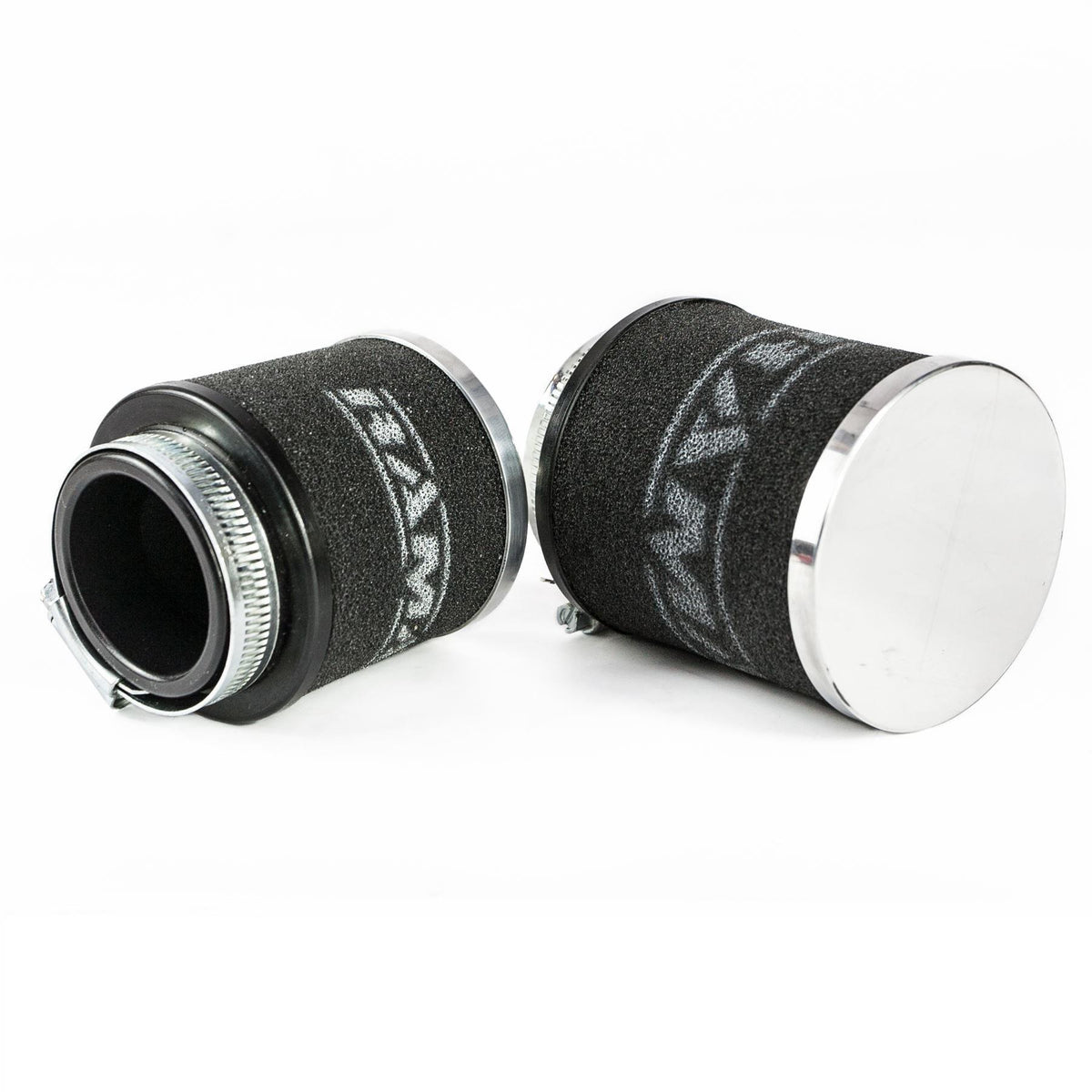 Chrome Cap Motorcycle Pod Foam Air Filter 48mm