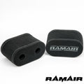 2x Twin Inlet Motorcycle Carb Sock Foam Air Filter 47mm