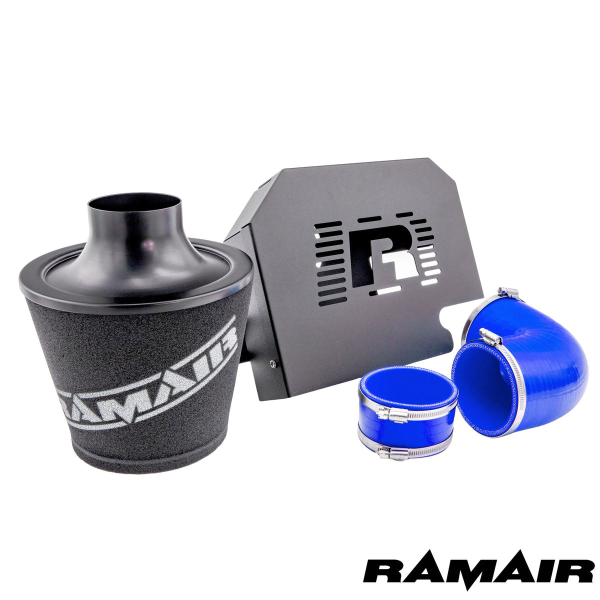 Performance Foam Induction Kit for MK2 Focus ST with ECU Holder - Blue Hoses