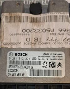 Peugeot 3008 Engine Control Unit ECU Part No's 0281013334 9666986680