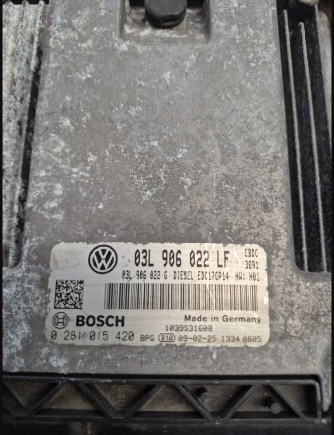 2011 VOLKSWAGEN GOLF 2.0 Tdi ENGINE ECU 03L 906 022LF