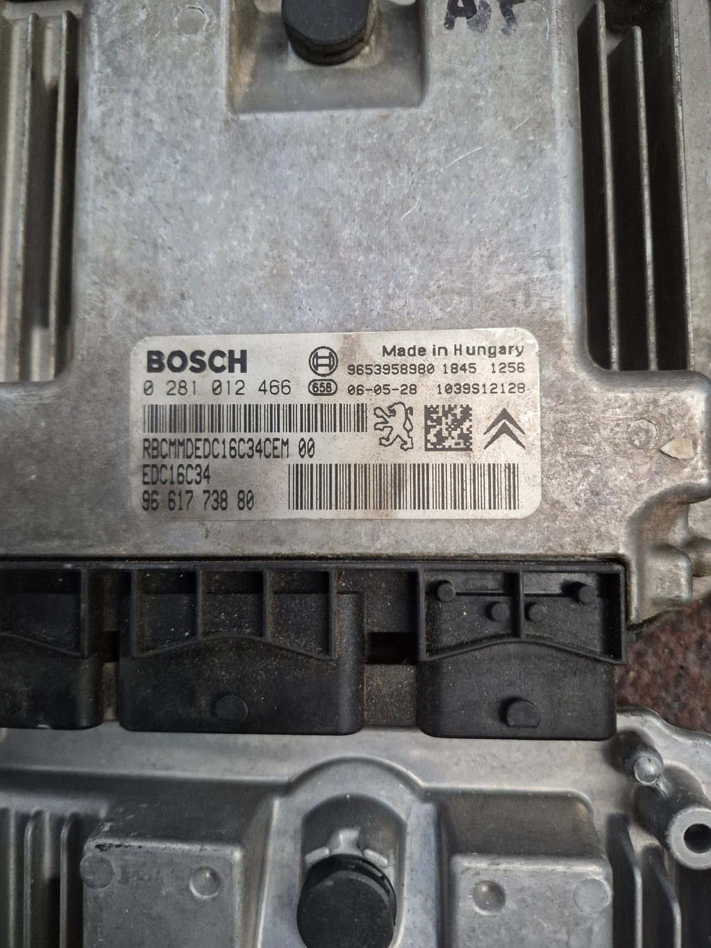 PEUGEOT 307 2006 1.6 S HDI MK1 5DR ENGINE CONTROL UNIT ECU 9661773380