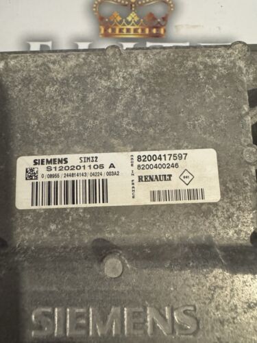 Renault Clio MK2 2001-2006 1.2 16v Engine Control Unit ECU Computer 8200417597