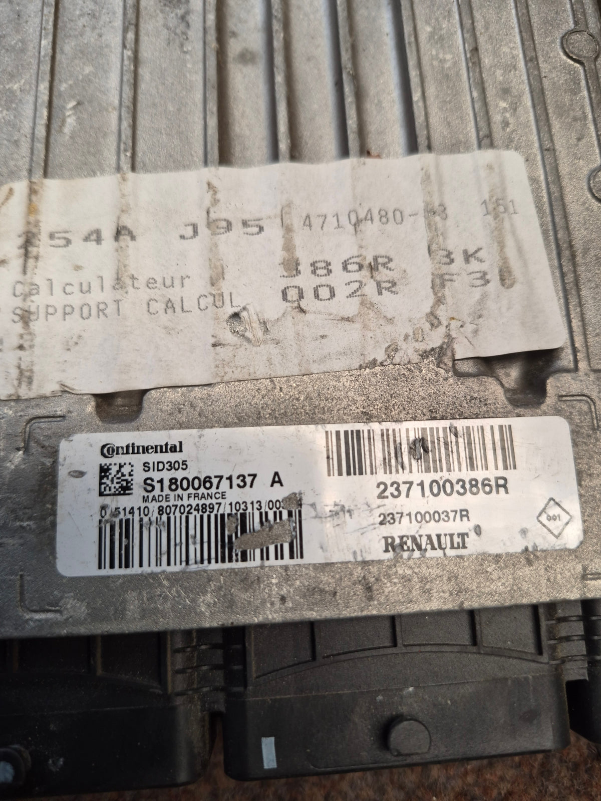 2010 RENAULT SCENIC 1.5 dCi ENGINE ECU 237100386R