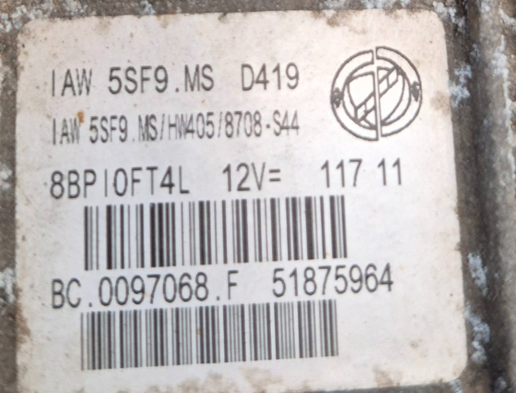 Fiat ECU - 51875964 / 0097068 | Used OEM