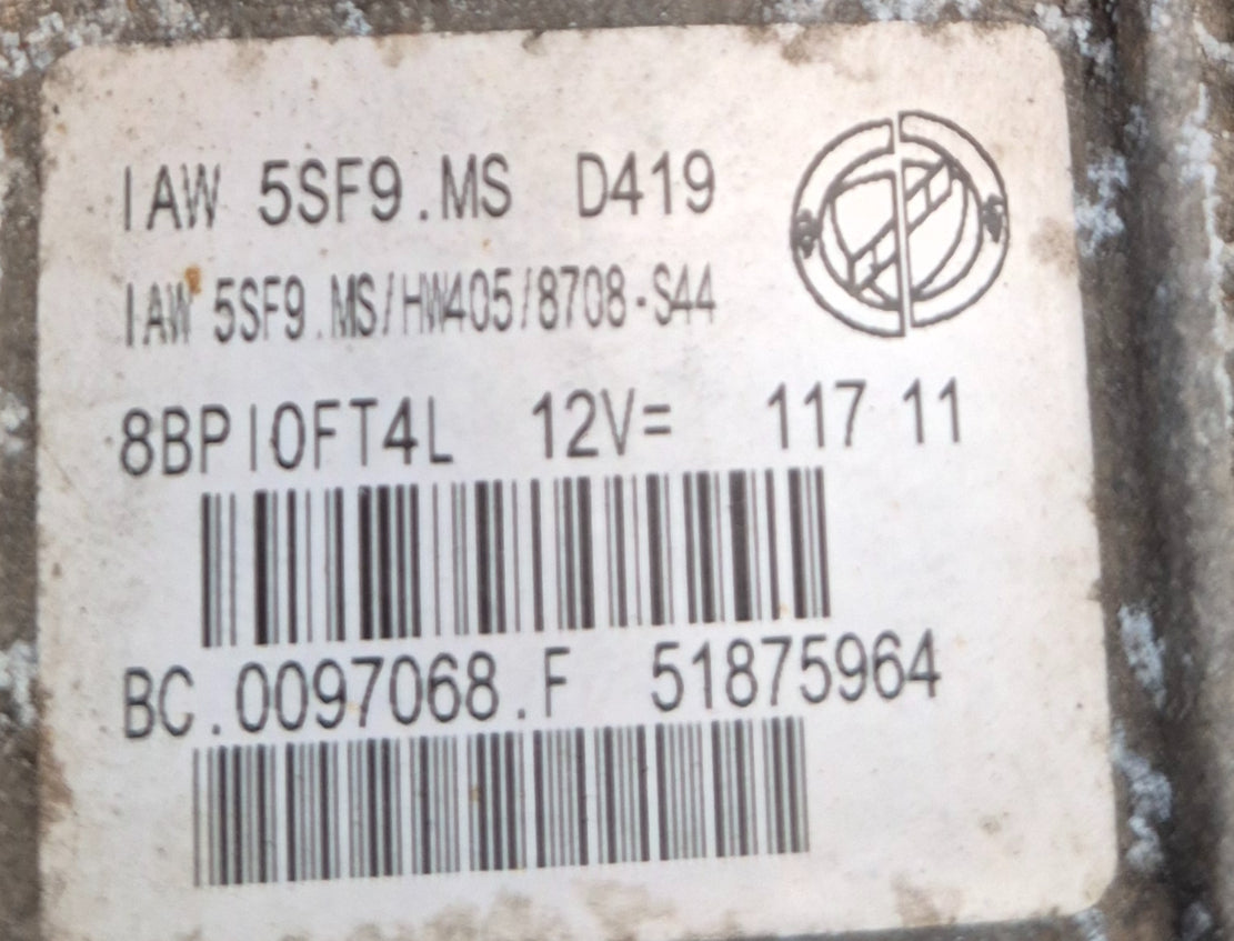 Fiat ECU - 51875964 / 0097068 | Used OEM