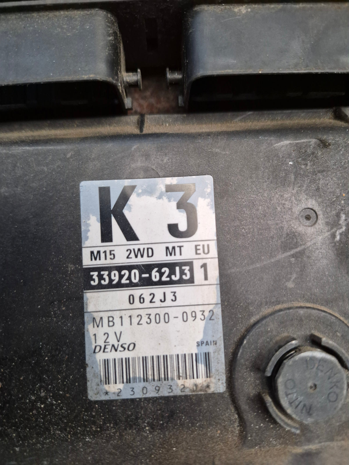 SUZUKI SWIFT MK3 2005 1.5 3392062J3 MB1123000932 ENGINE CONTROL UNIT ECU DENSO