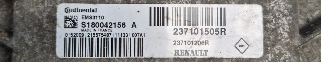 Renault Clio MK3 2009-2012 1.2 16v ECU Electronic Control Unit 237101505R