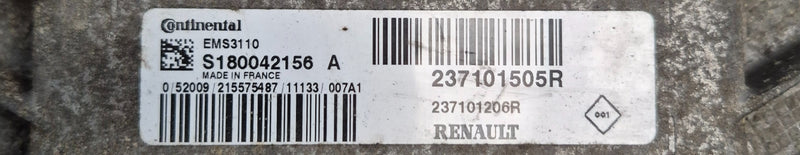Renault Clio MK3 2009-2012 1.2 16v ECU Electronic Control Unit 237101505R