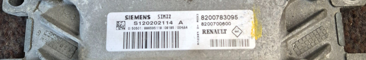 RENAULT MODUS 2007 1.2 TCE S 5DR MK1 ENGINE CONTROL UNIT ECU 8200783095
